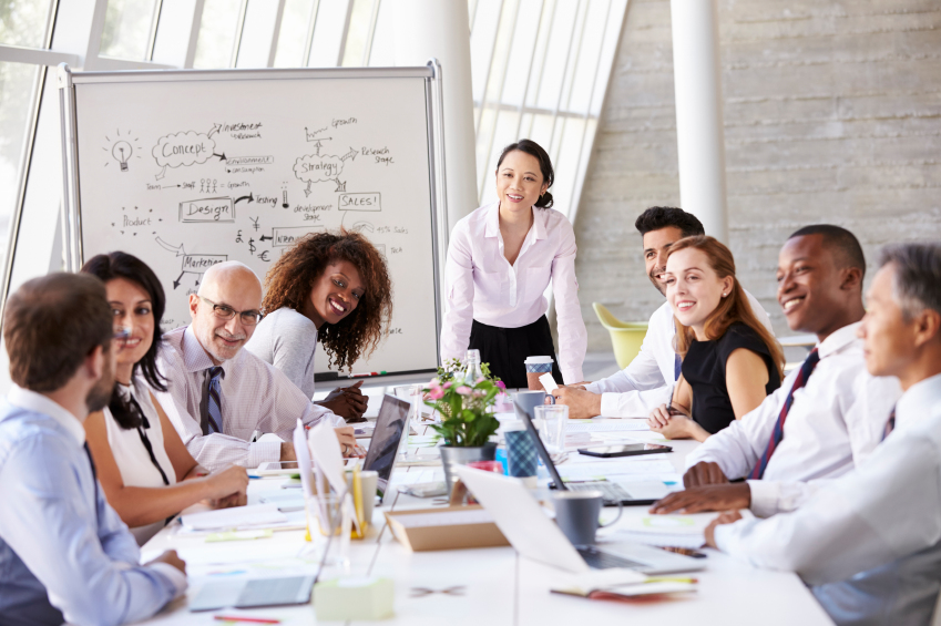 staff in training session