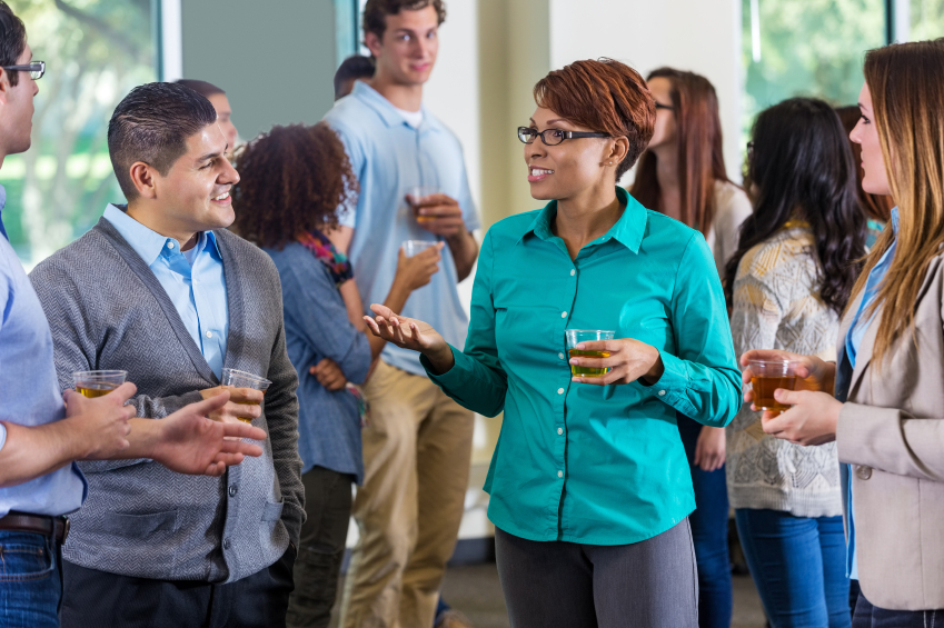 Professionals networking