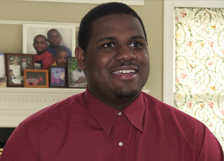 Positive young African American man