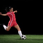 Woman soccer player