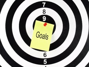 Target with "goals" in center
