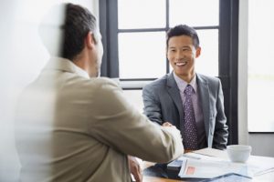 Veteran interviewing for a job