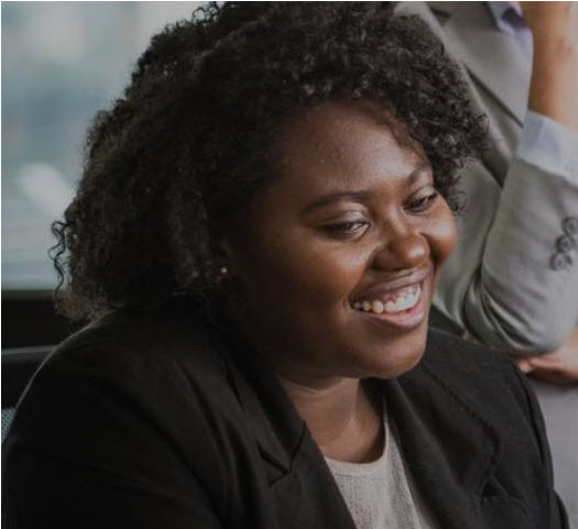 Woman at a meeting